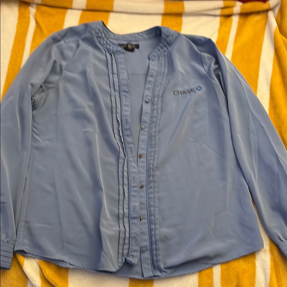 Blue Button-Up Shirt